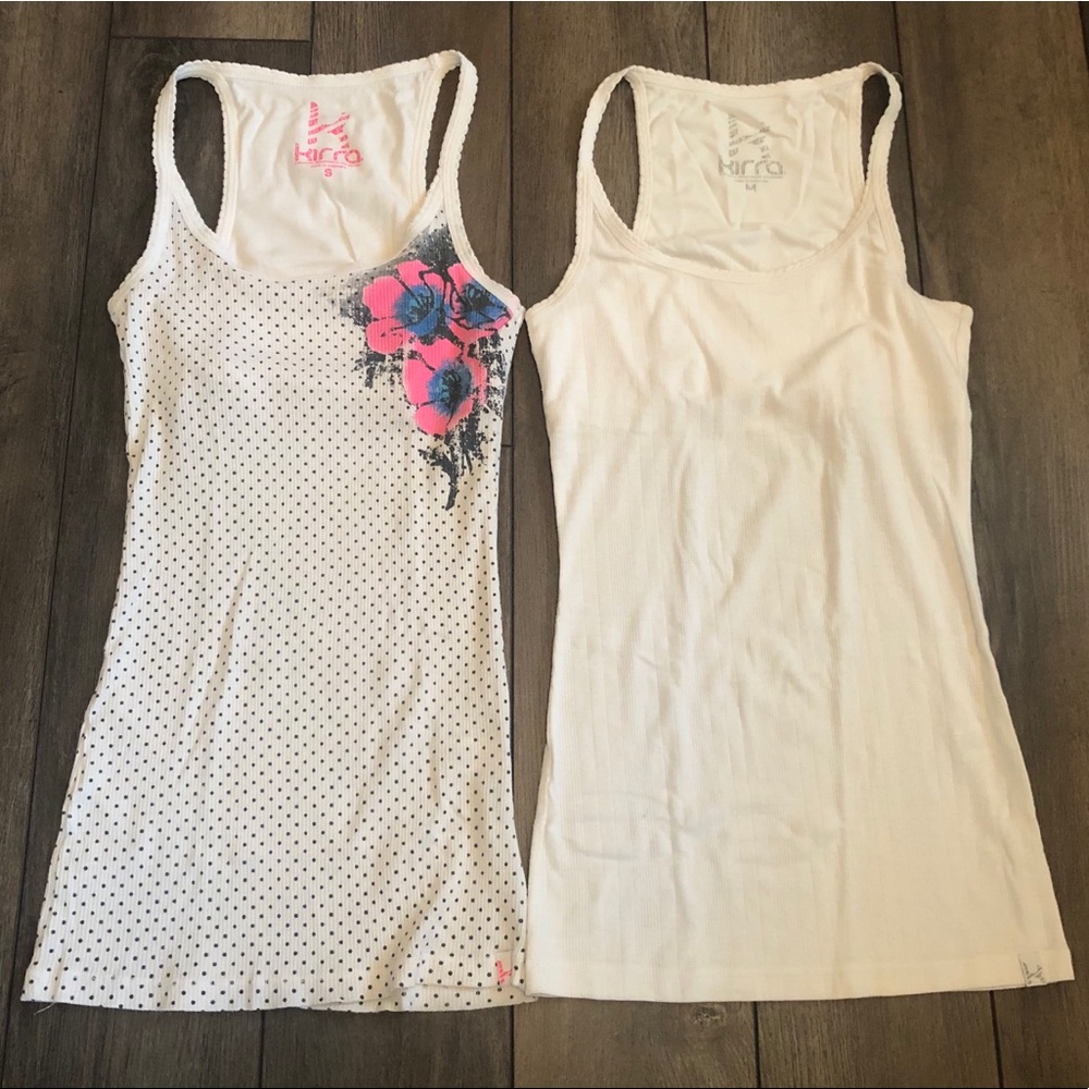 White Tank Top Set